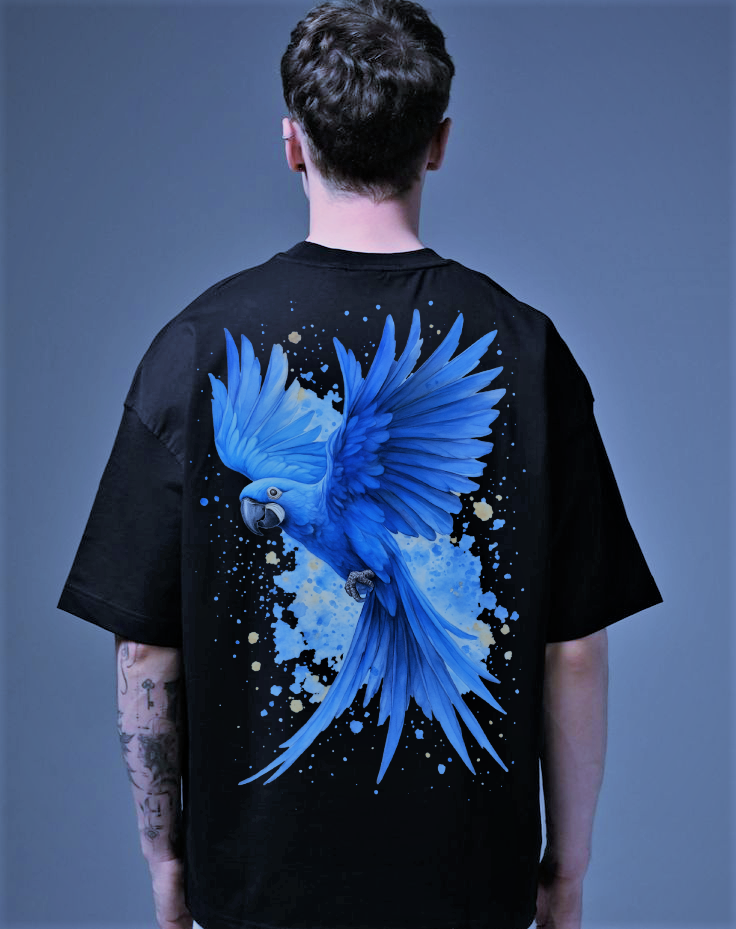 Hyacinth Macaw Splash Tee