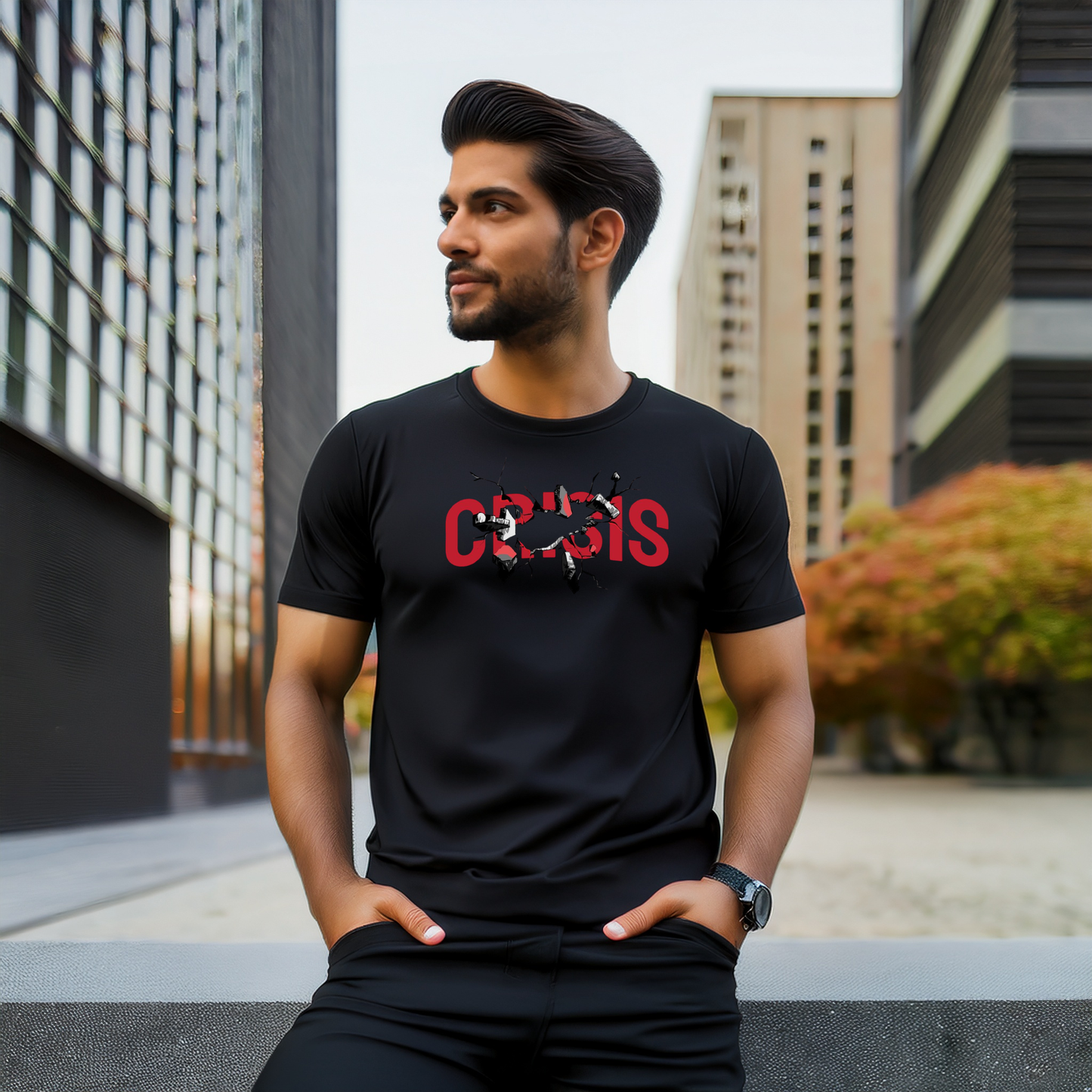 CRISIS OVER SIZE TEES
