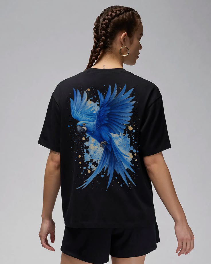 Hyacinth Macaw Splash Tee