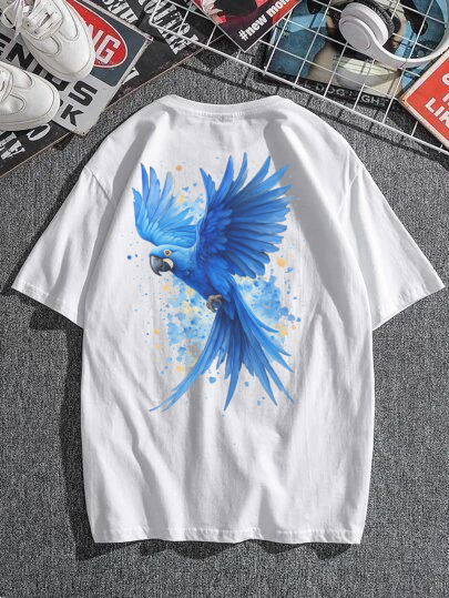 Hyacinth Macaw Splash Tee